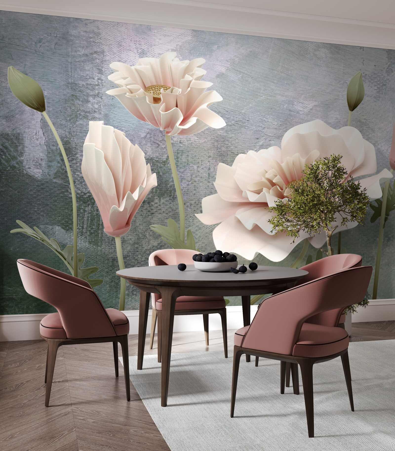 Fototapeta po nocy pąki kwitną