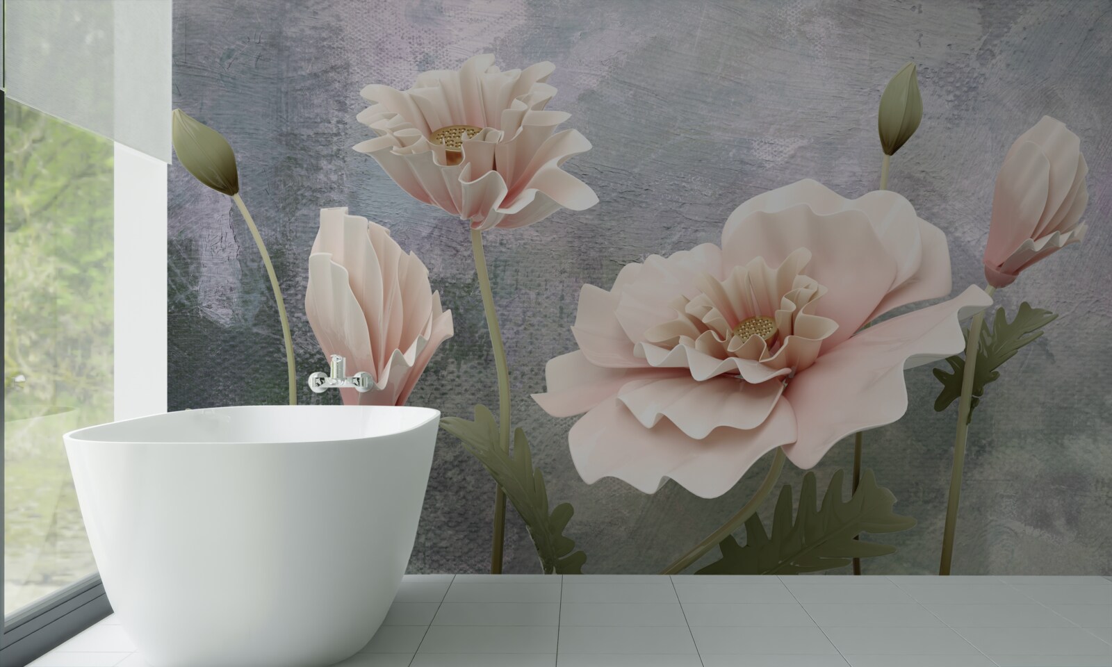 Fototapeta po nocy pąki kwitną