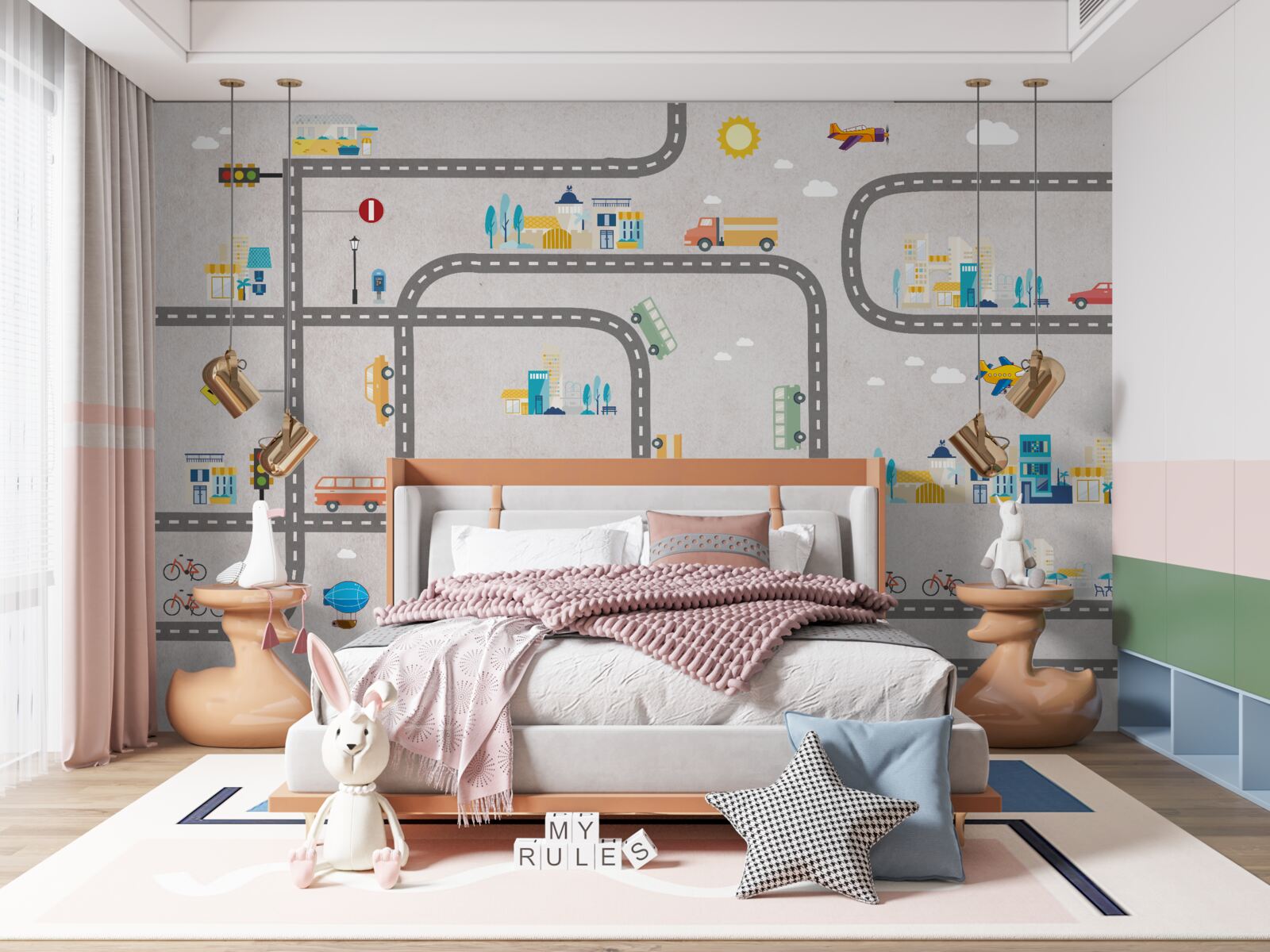 Fototapeta drogi miejskie dla dzieci