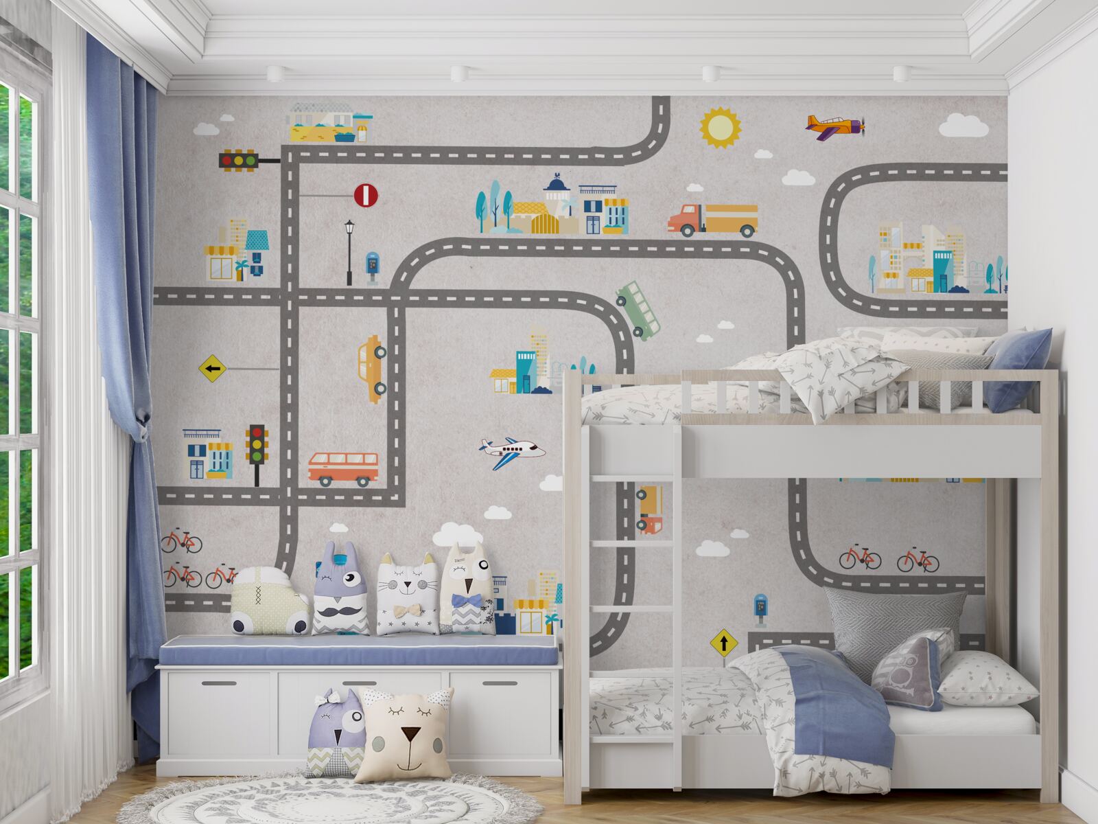 Fototapeta drogi miejskie dla dzieci