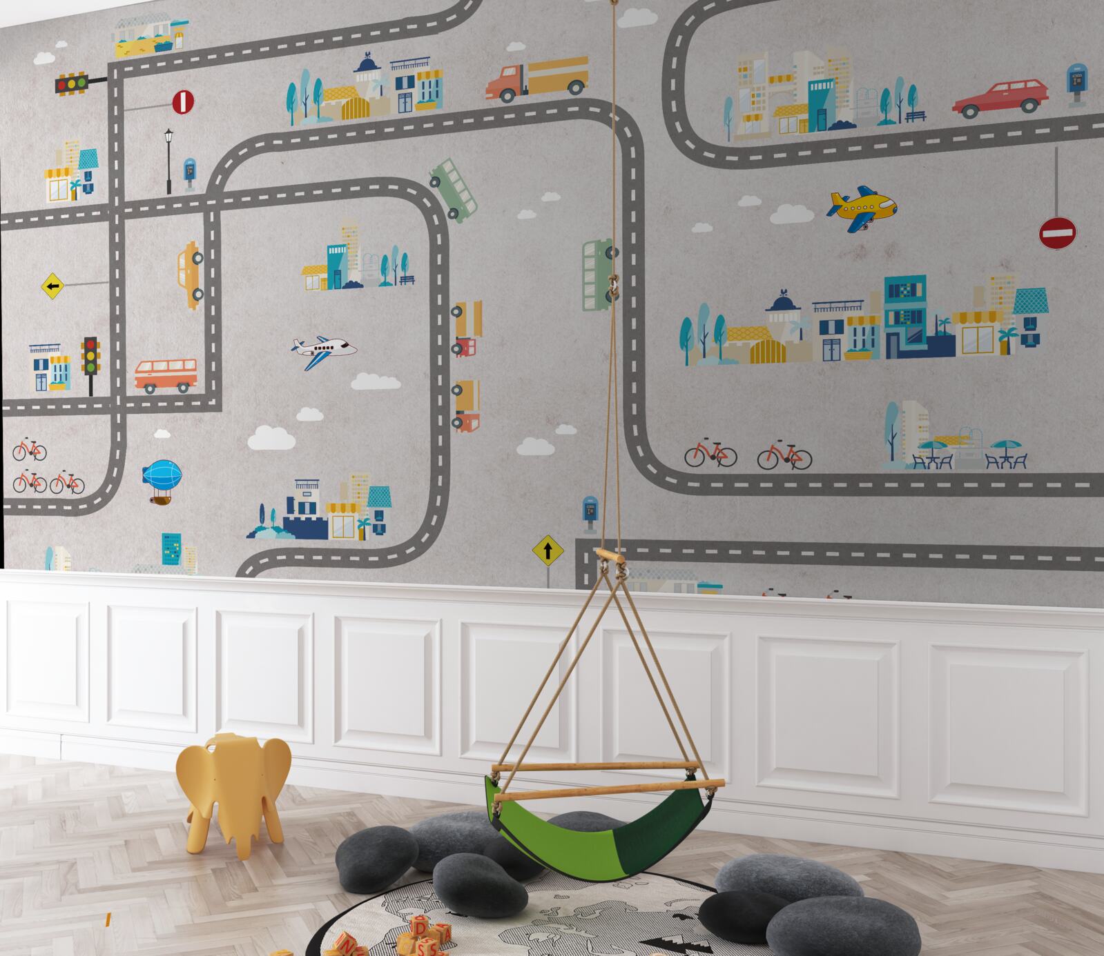 Fototapeta drogi miejskie dla dzieci