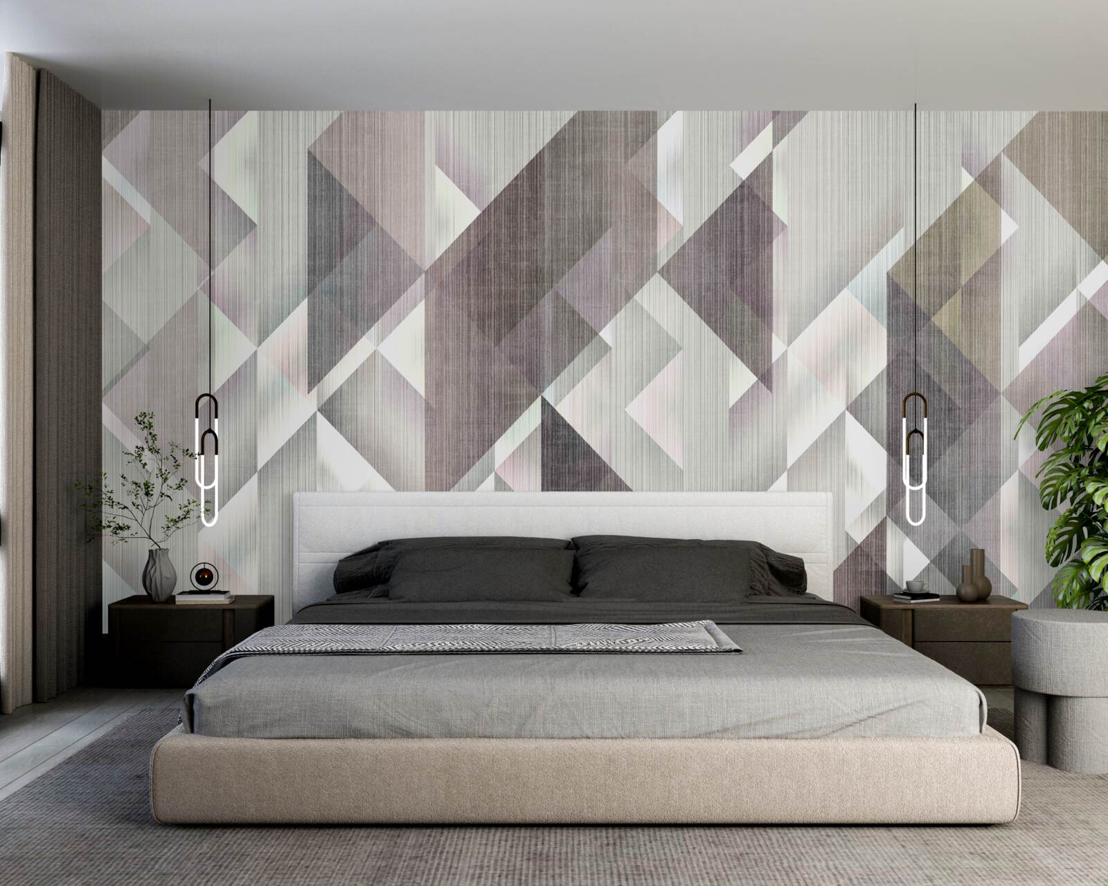 Fototapeta pionowo ułożone kształty geometryczne