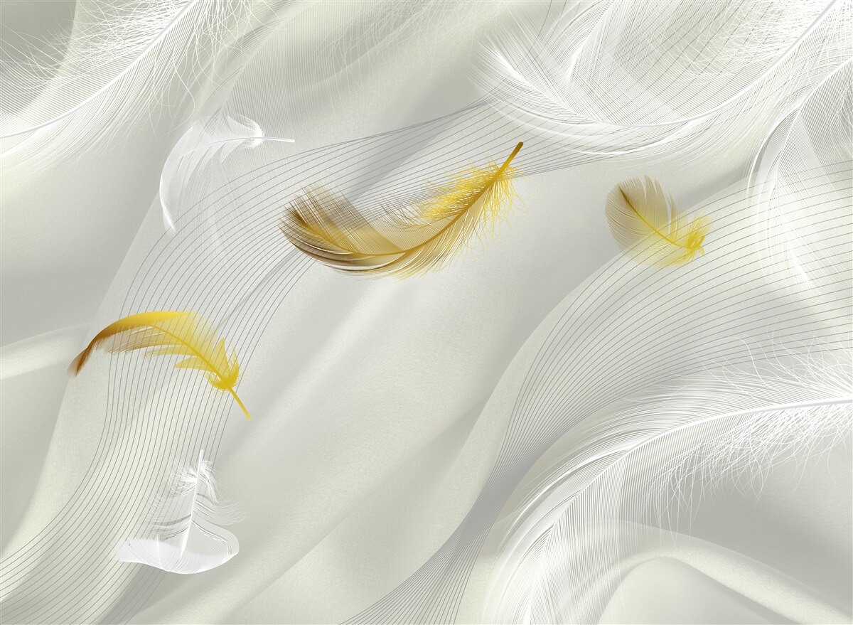 Fototapeta złote skrzydła w locie