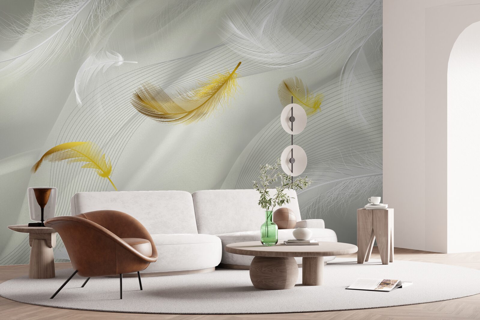 Fototapeta złote skrzydła w locie