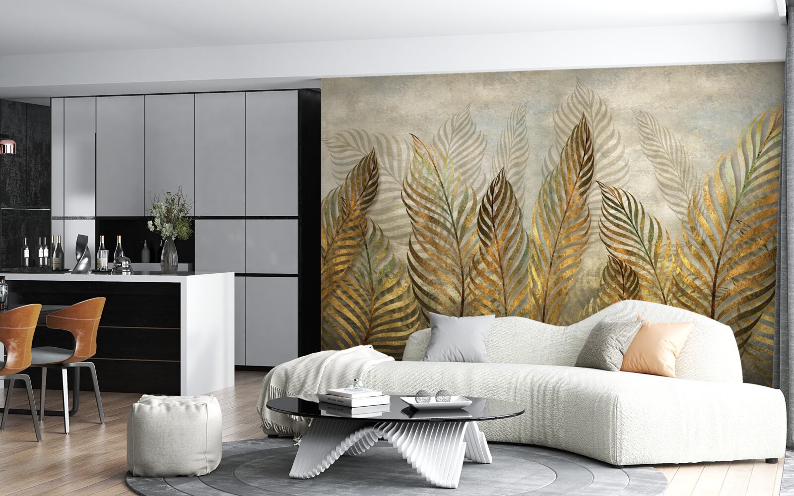 Fototapeta pełen wdzięku liście paproci