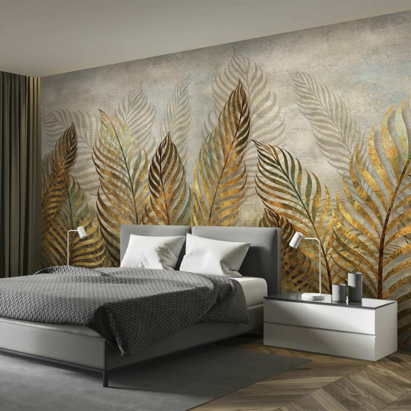 Fototapeta pełen wdzięku liście paproci