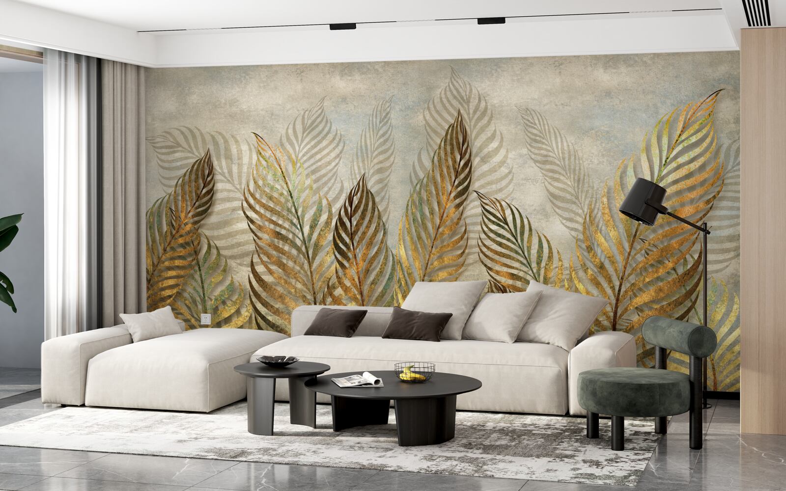 Fototapeta pełen wdzięku liście paproci