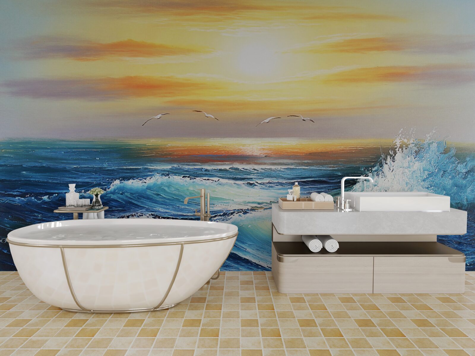 Fototapeta wściekłe fale oceanu