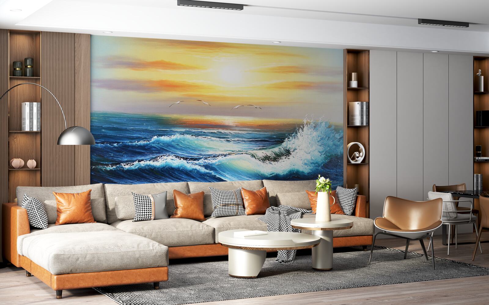 Fototapeta wściekłe fale oceanu