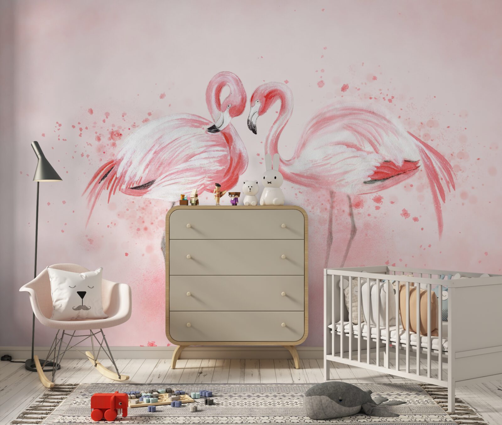 Fototapeta dwa flamingi