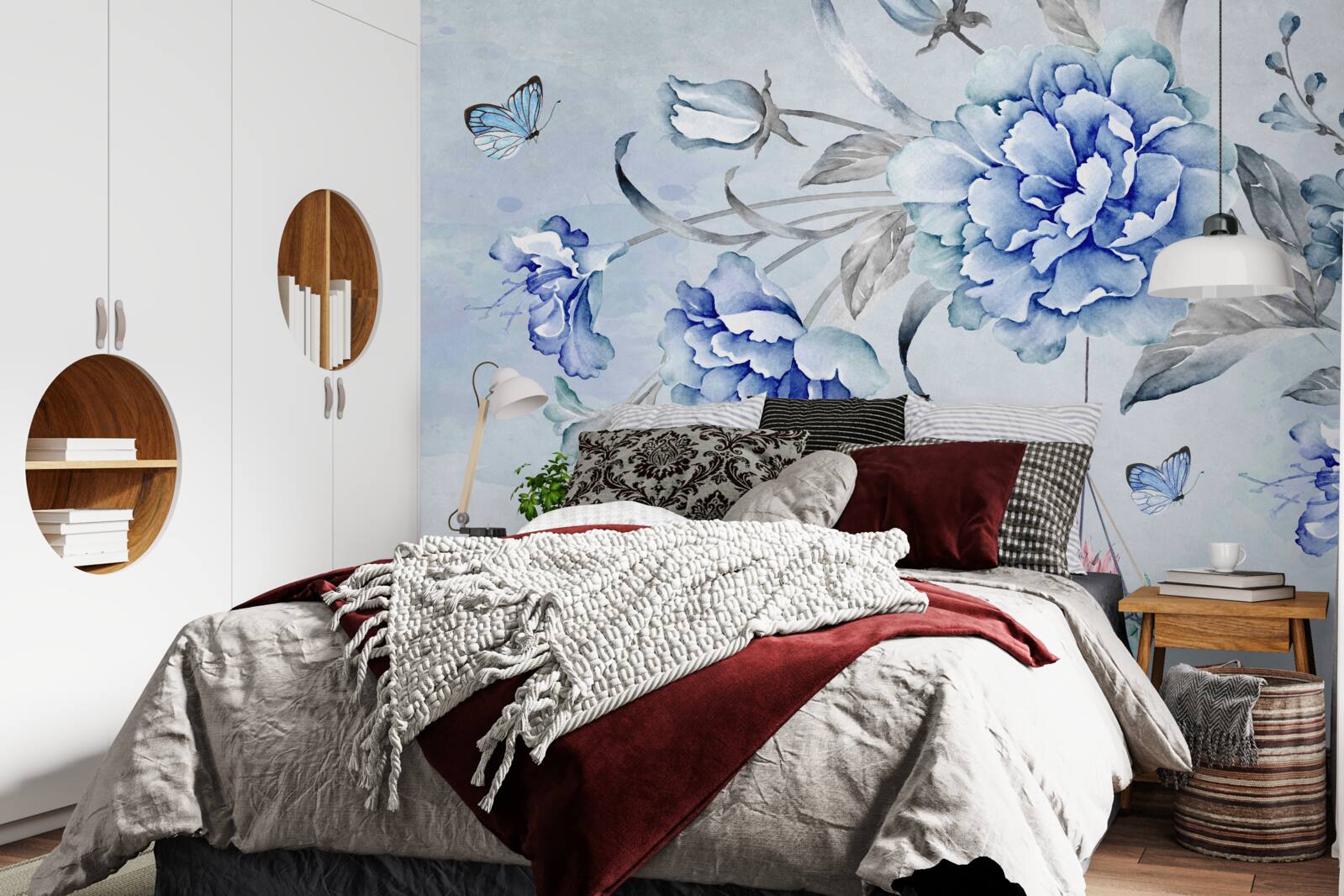 Fototapeta gałązka niebieskich mimoz