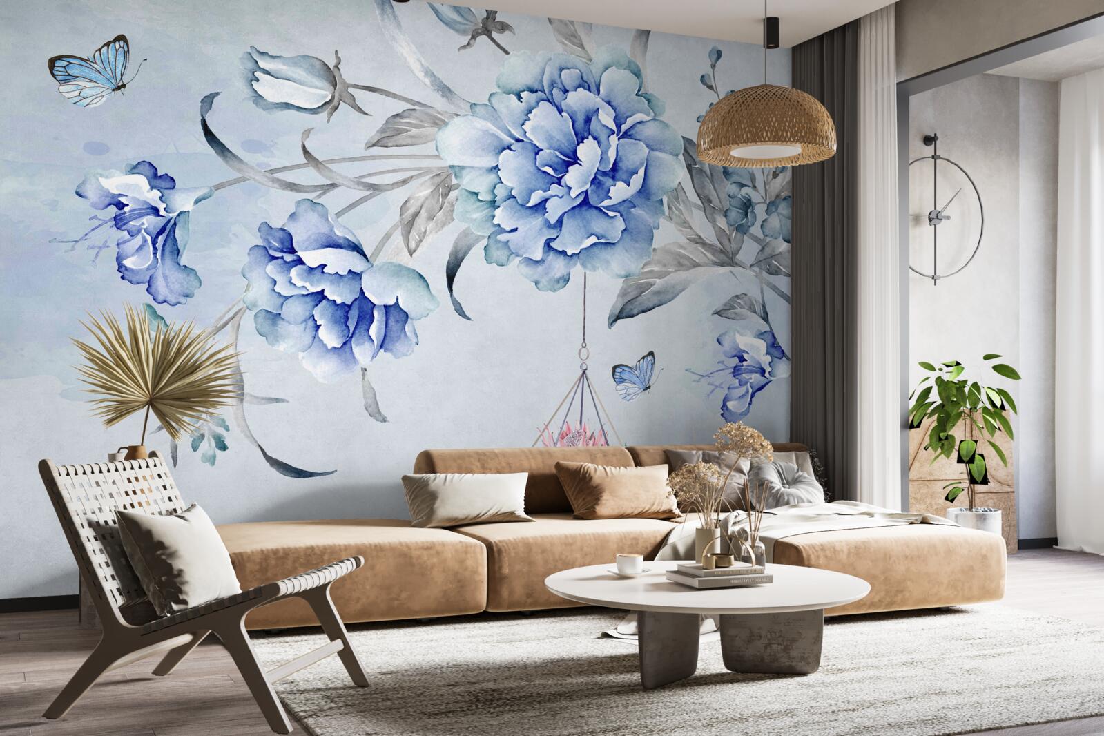 Fototapeta gałązka niebieskich mimoz