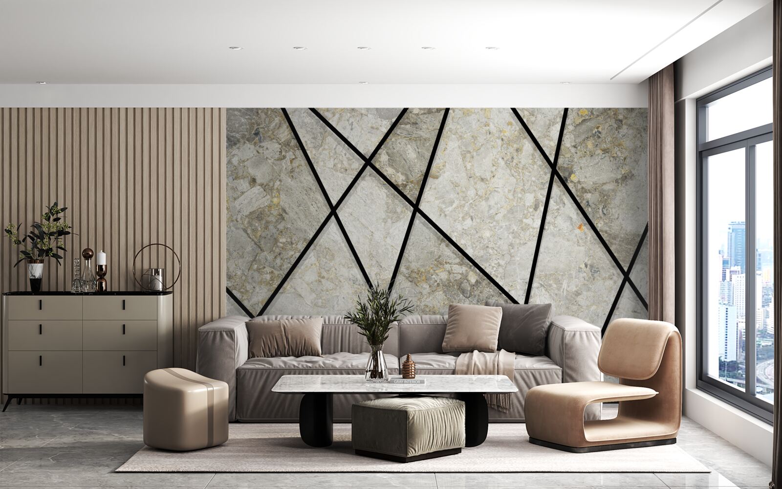 Fototapeta marmur z czarnymi żyłkami