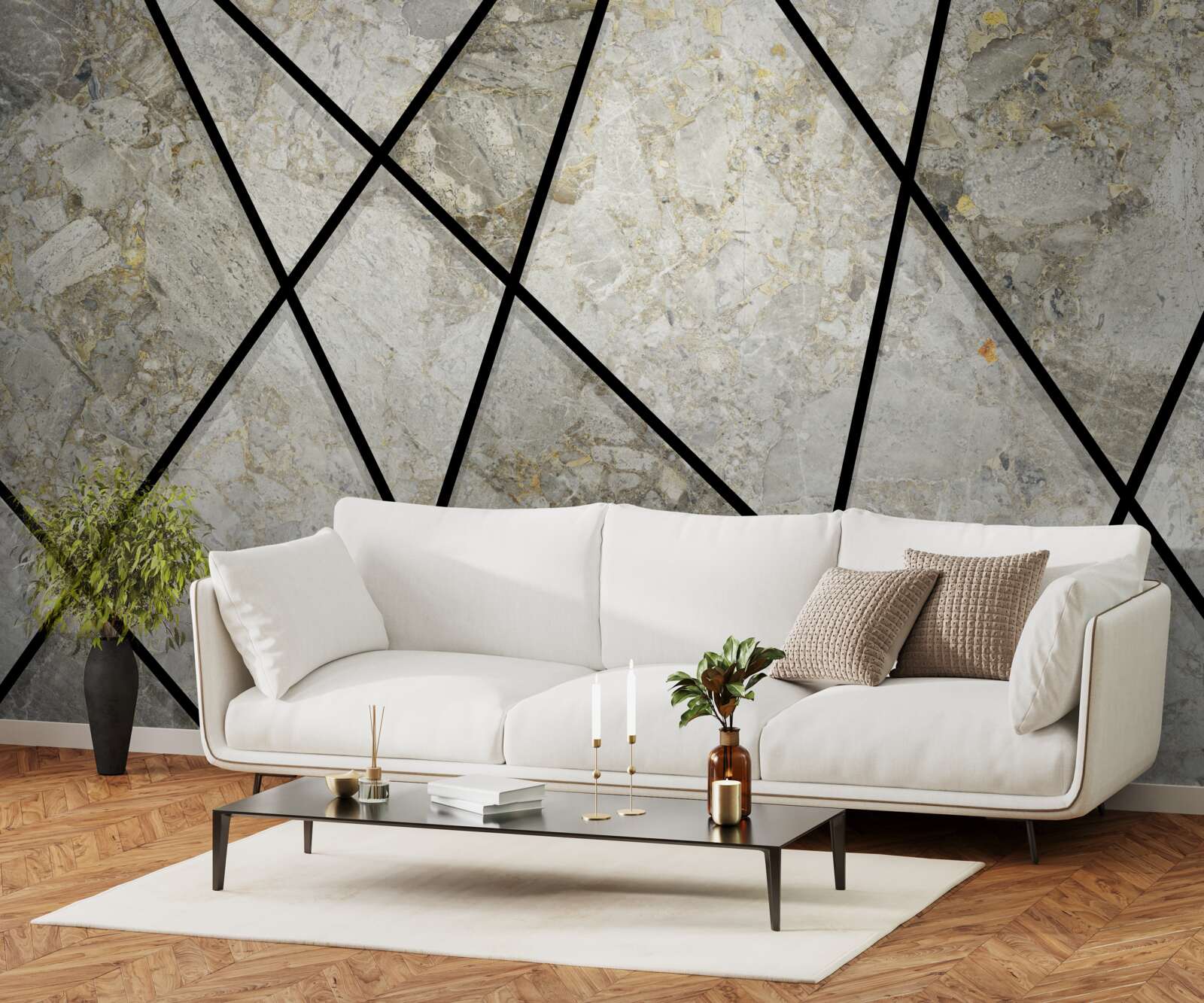 Fototapeta marmur z czarnymi żyłkami