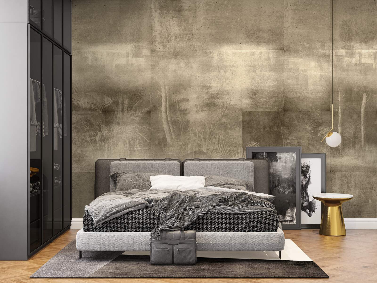 Fototapeta sepiowy deszcz w nocy