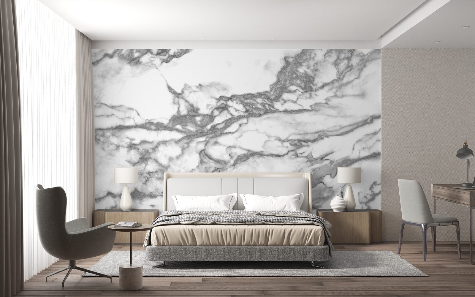 Fototapeta szary marmur z cząsteczkami pyłu