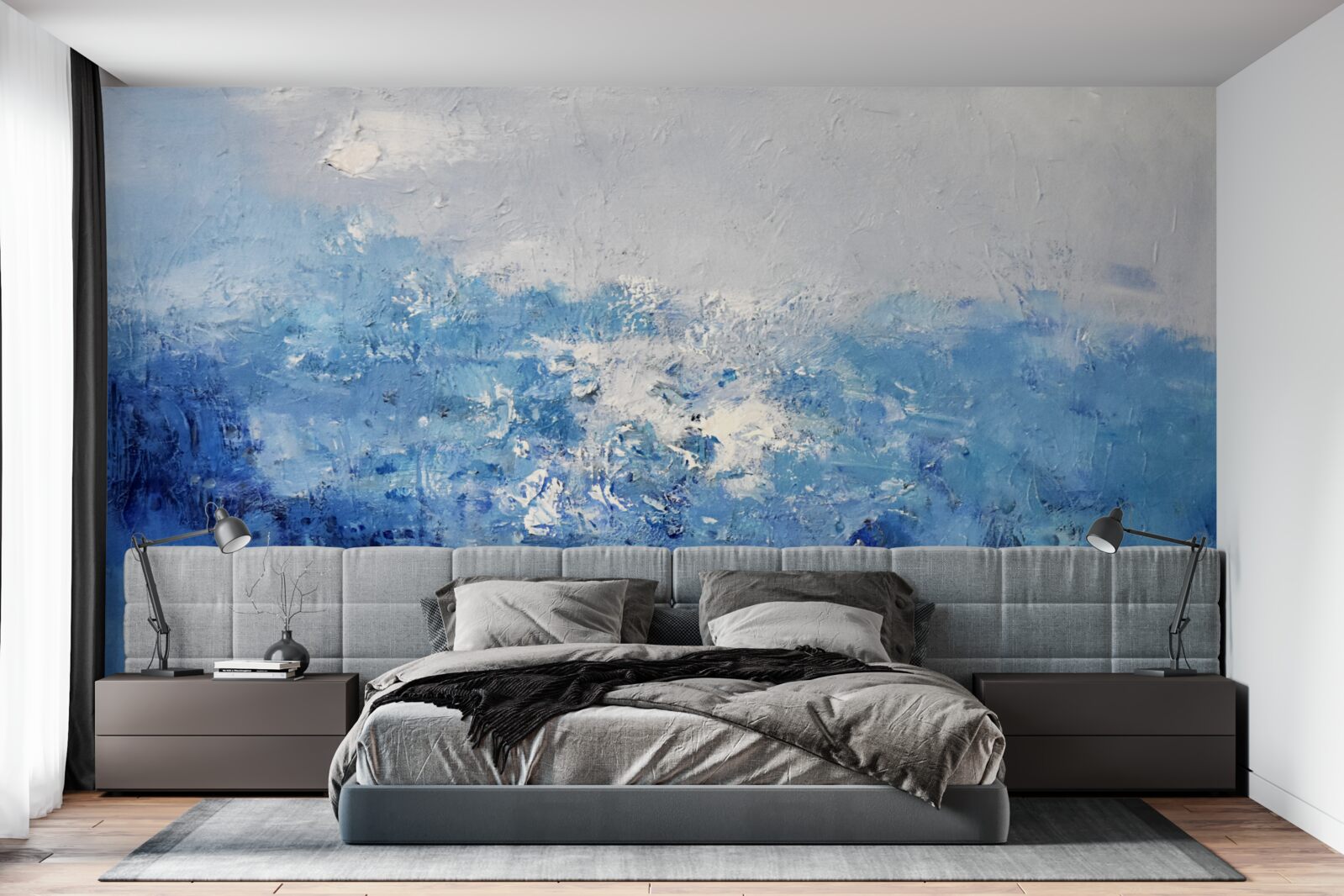 Fototapeta nocny deszcz w lesie