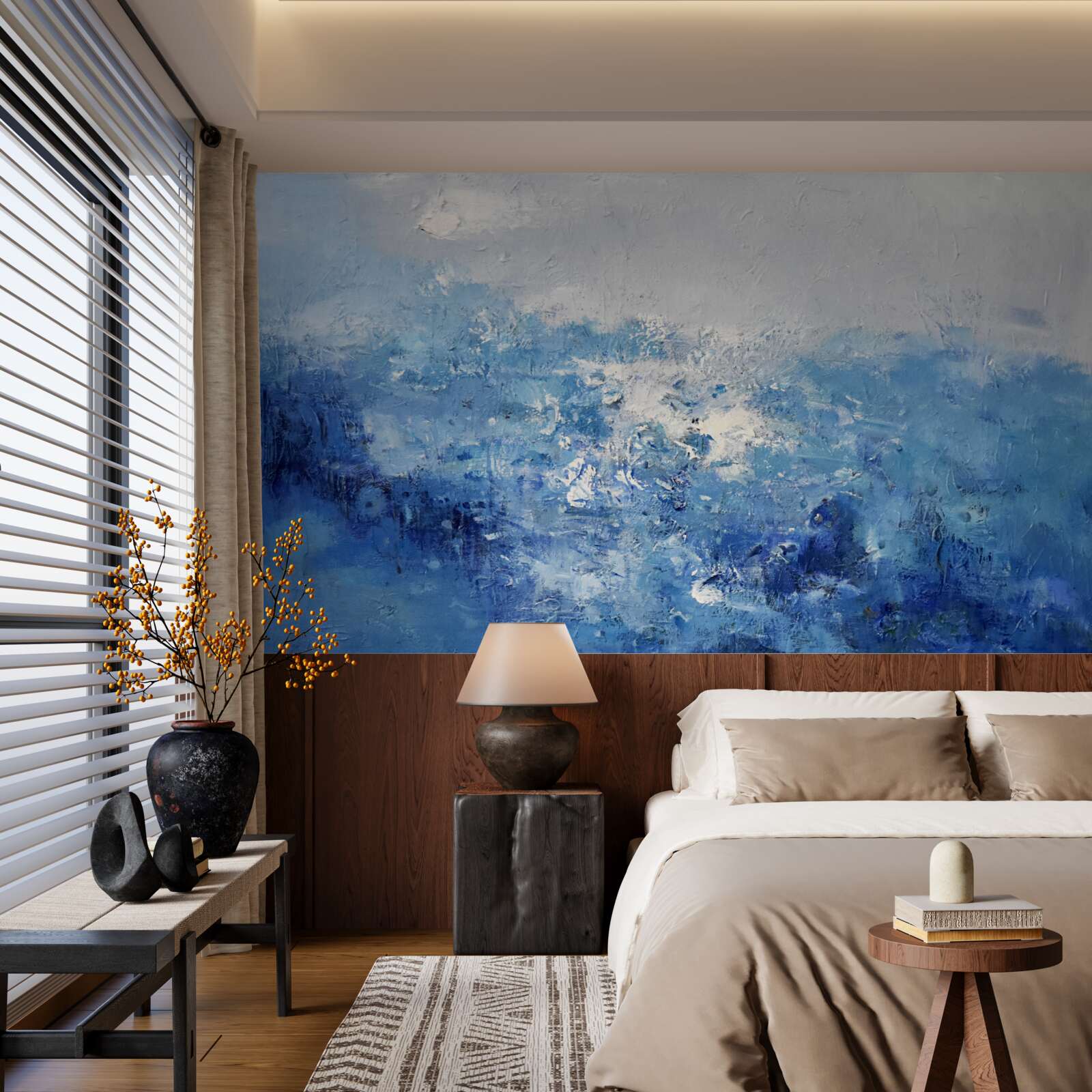 Fototapeta nocny deszcz w lesie