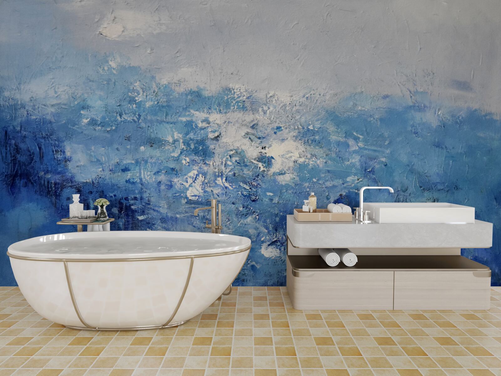 Fototapeta nocny deszcz w lesie