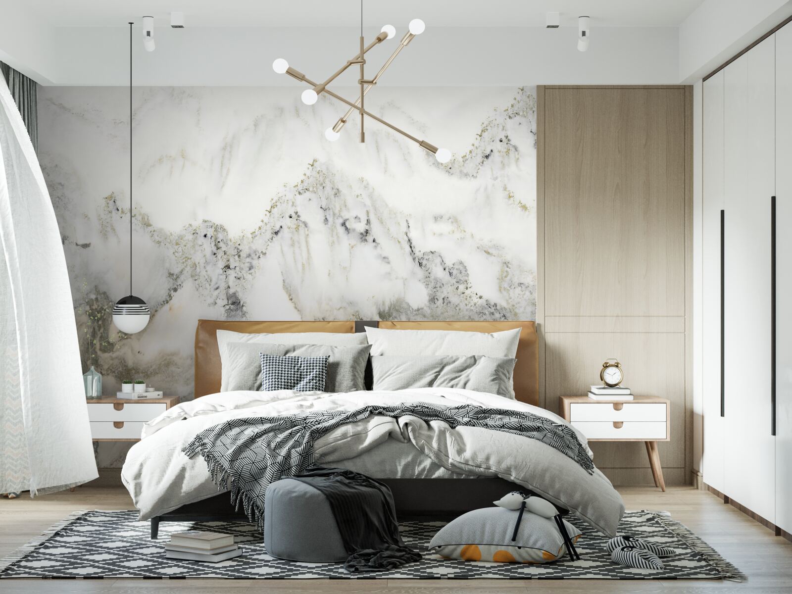 Fototapeta opady deszczu w ogrodzie japońskim