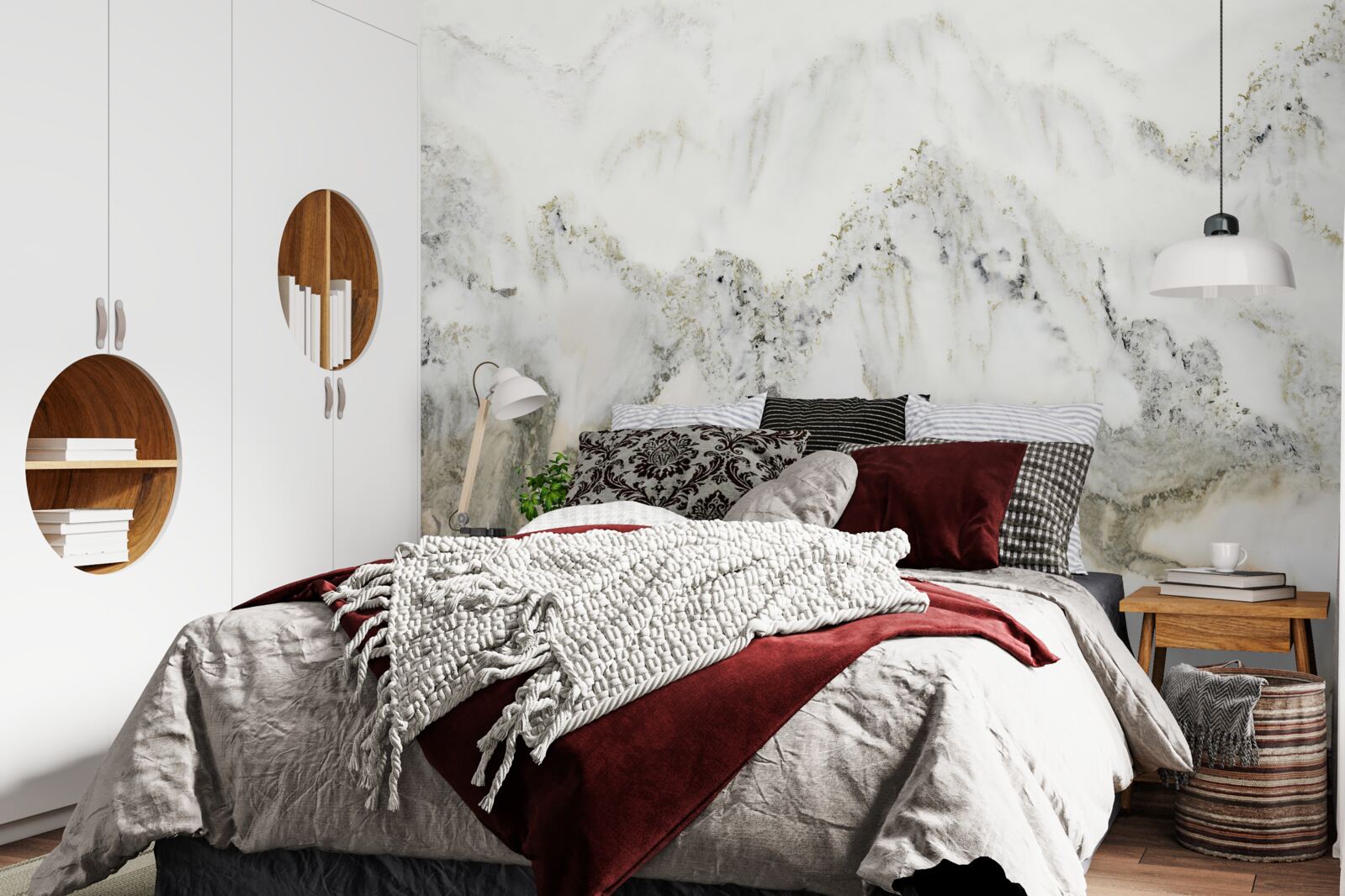 Fototapeta opady deszczu w ogrodzie japońskim