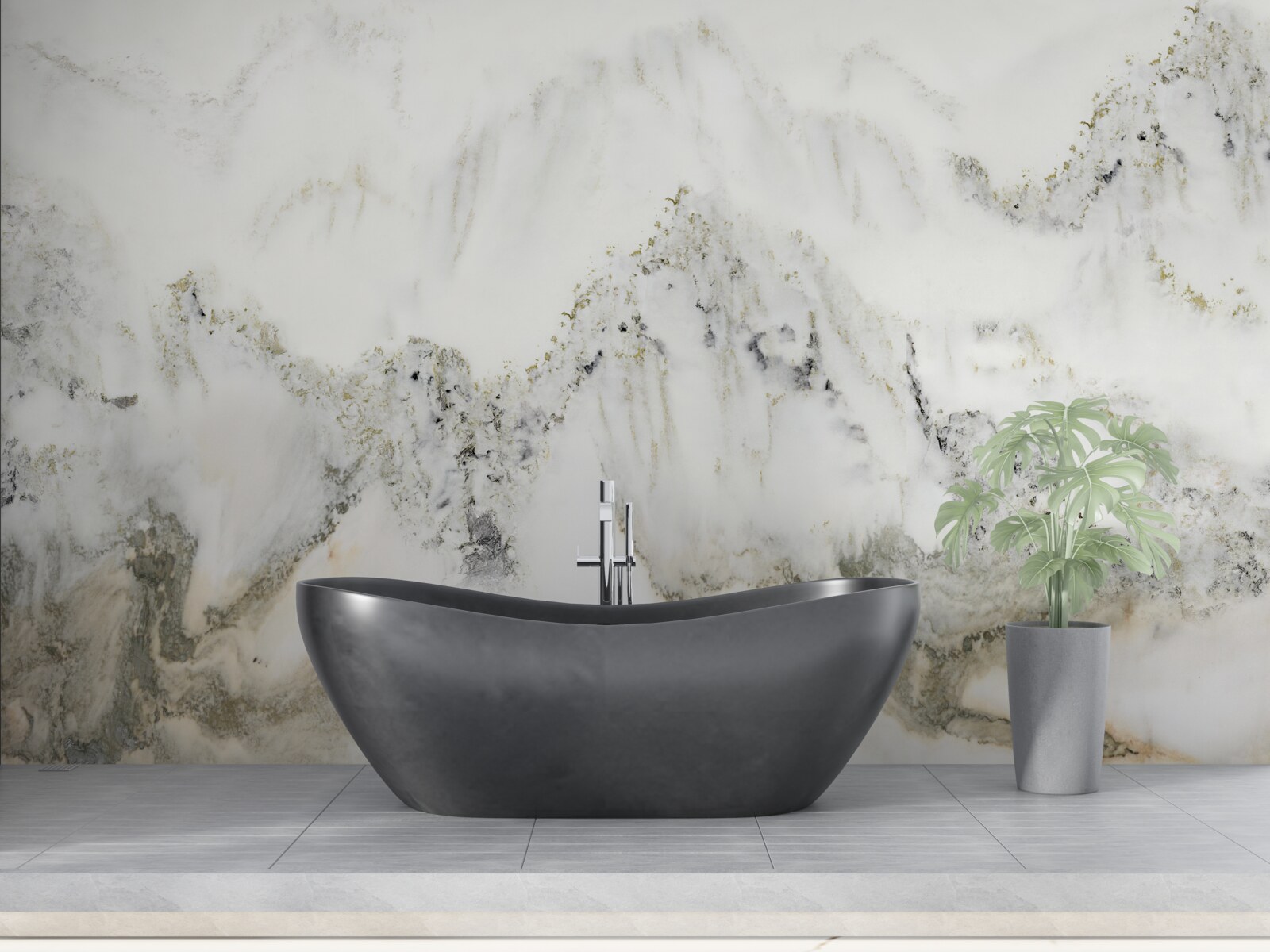 Fototapeta opady deszczu w ogrodzie japońskim