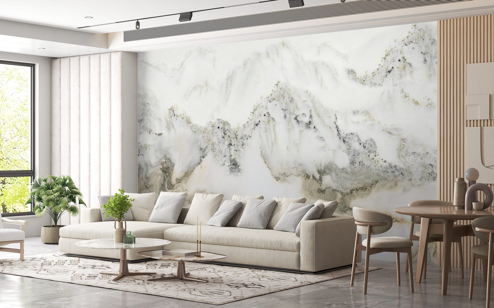 Fototapeta opady deszczu w ogrodzie japońskim