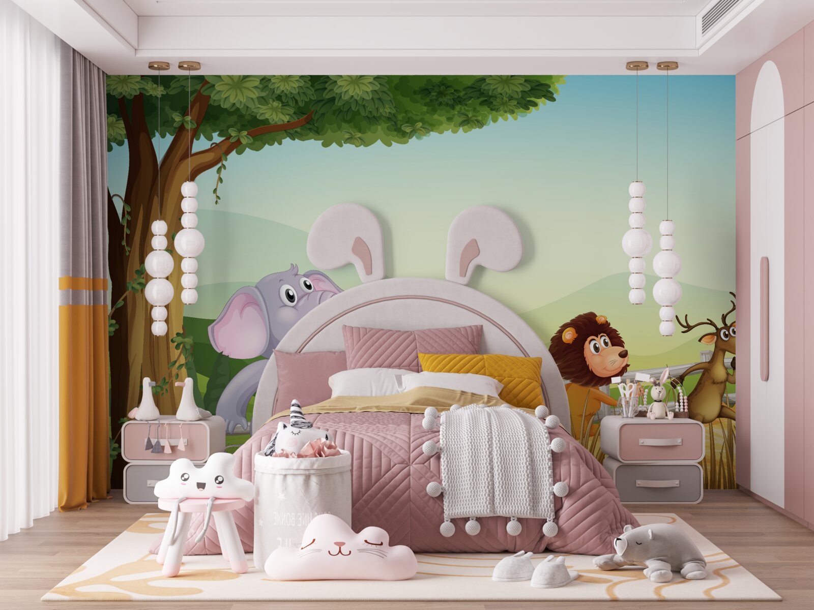 Fototapeta zwierzęta dziecięce w biegu