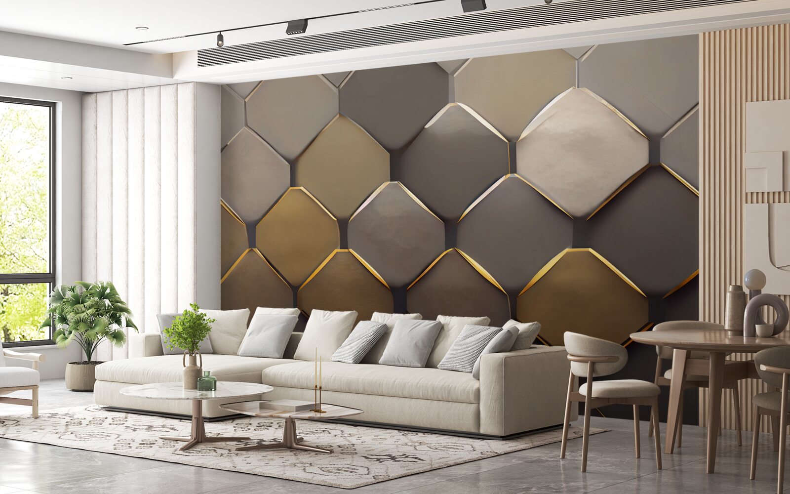 Fototapeta metalowe kwadraty