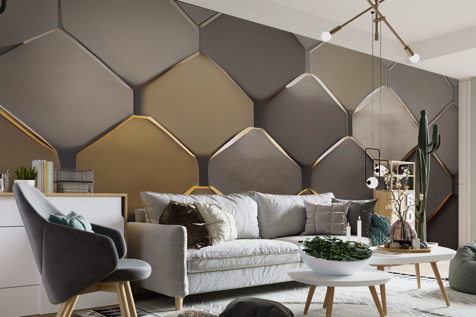 Fototapeta metalowe kwadraty