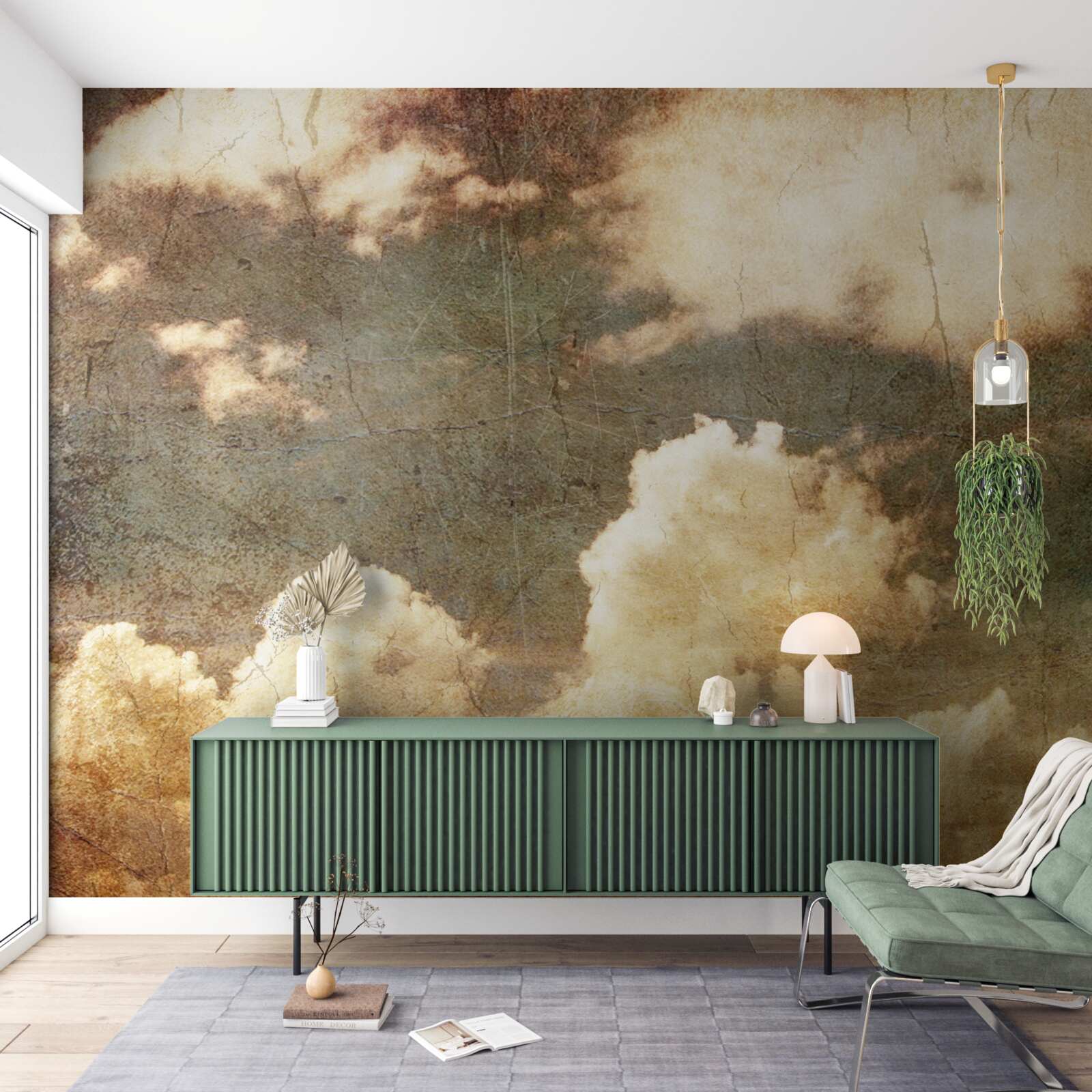 Fototapeta chmury pełne jesiennego deszczu