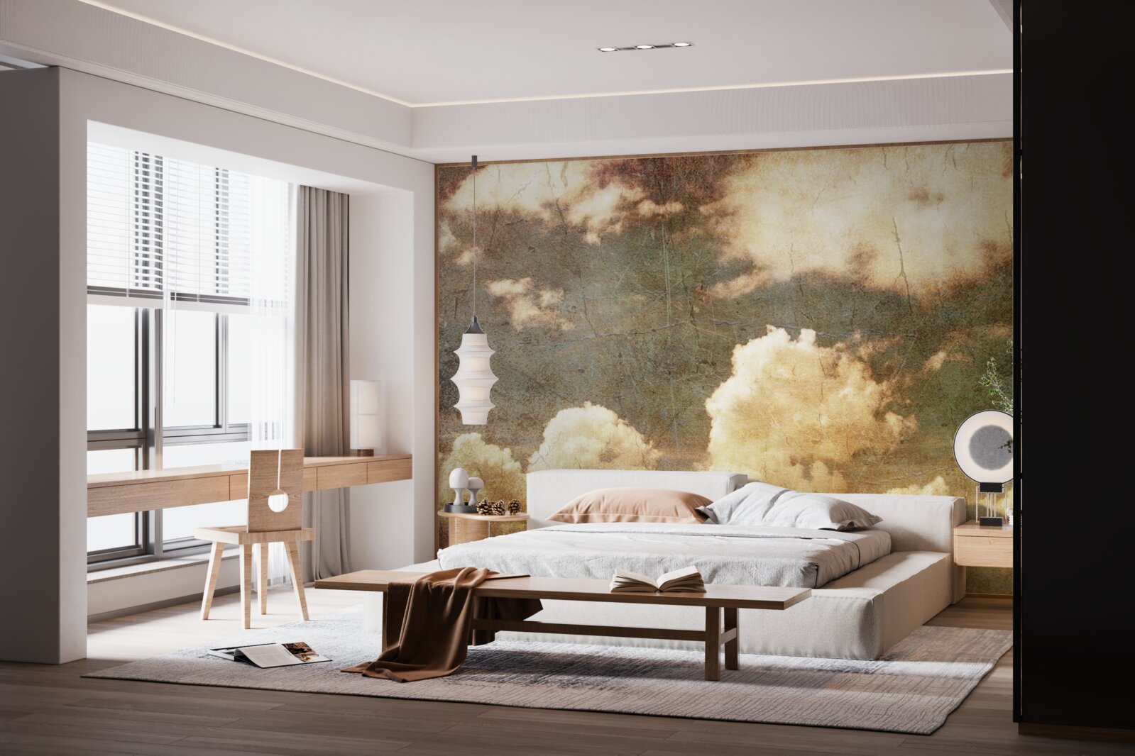 Fototapeta chmury pełne jesiennego deszczu