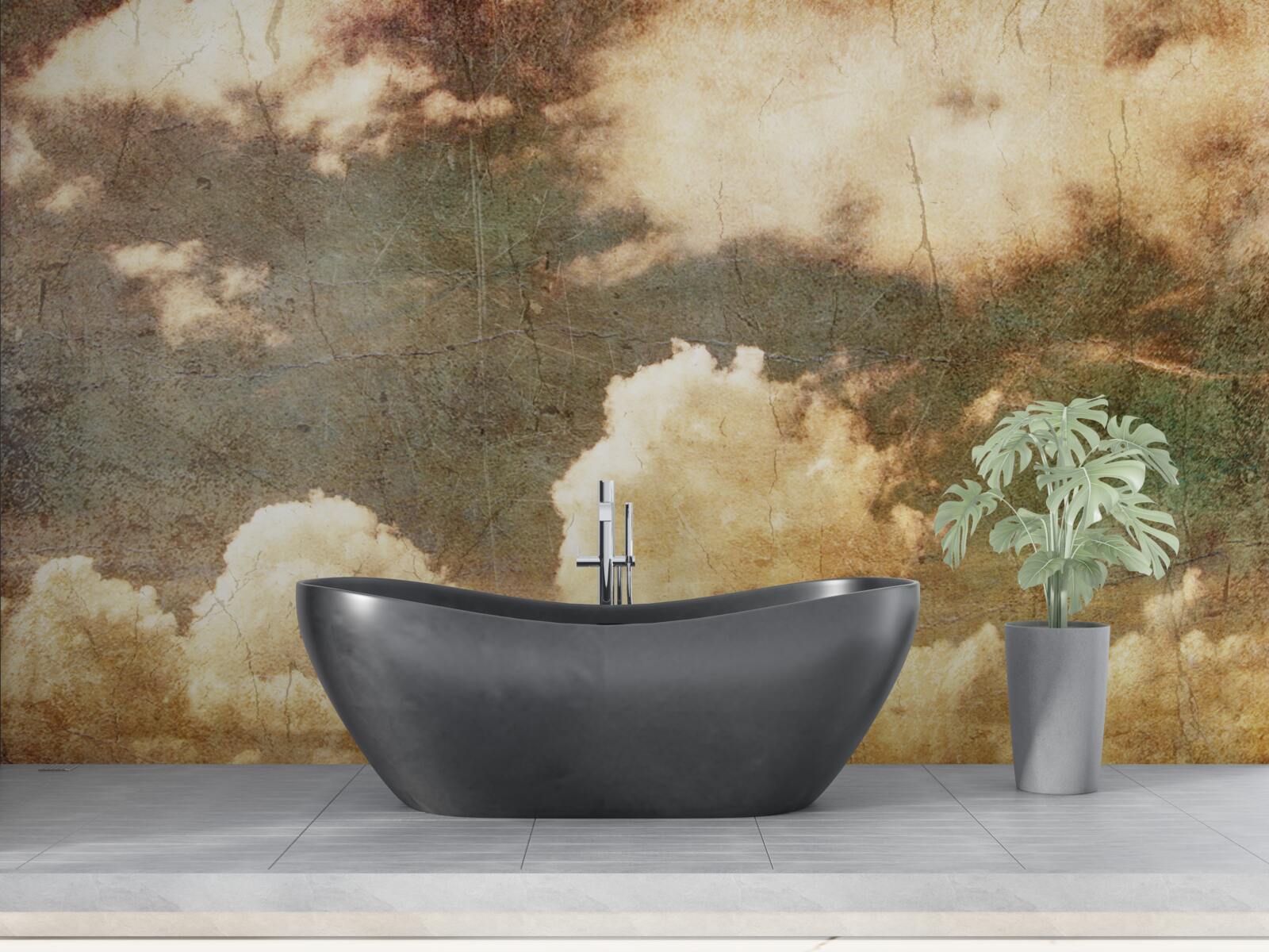 Fototapeta chmury pełne jesiennego deszczu