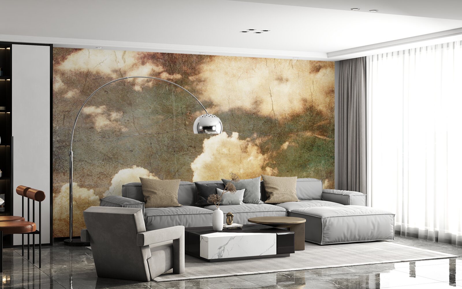 Fototapeta chmury pełne jesiennego deszczu