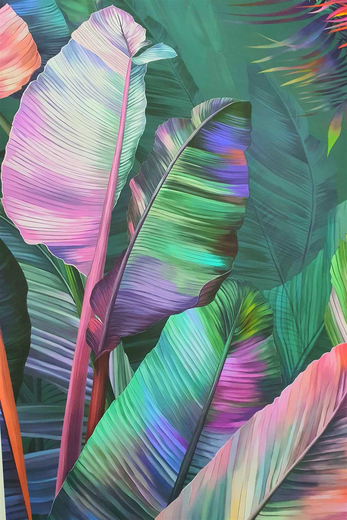 Fototapeta duże bogate liście