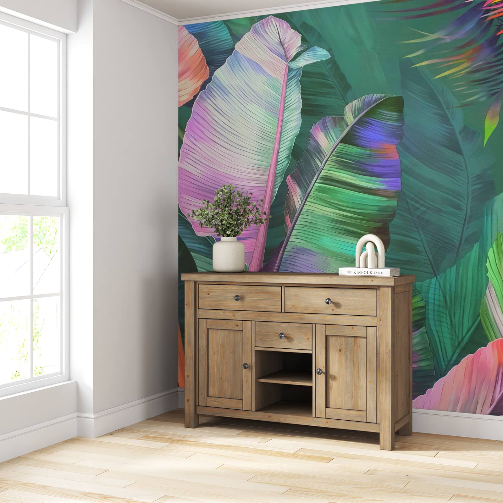 Fototapeta duże bogate liście