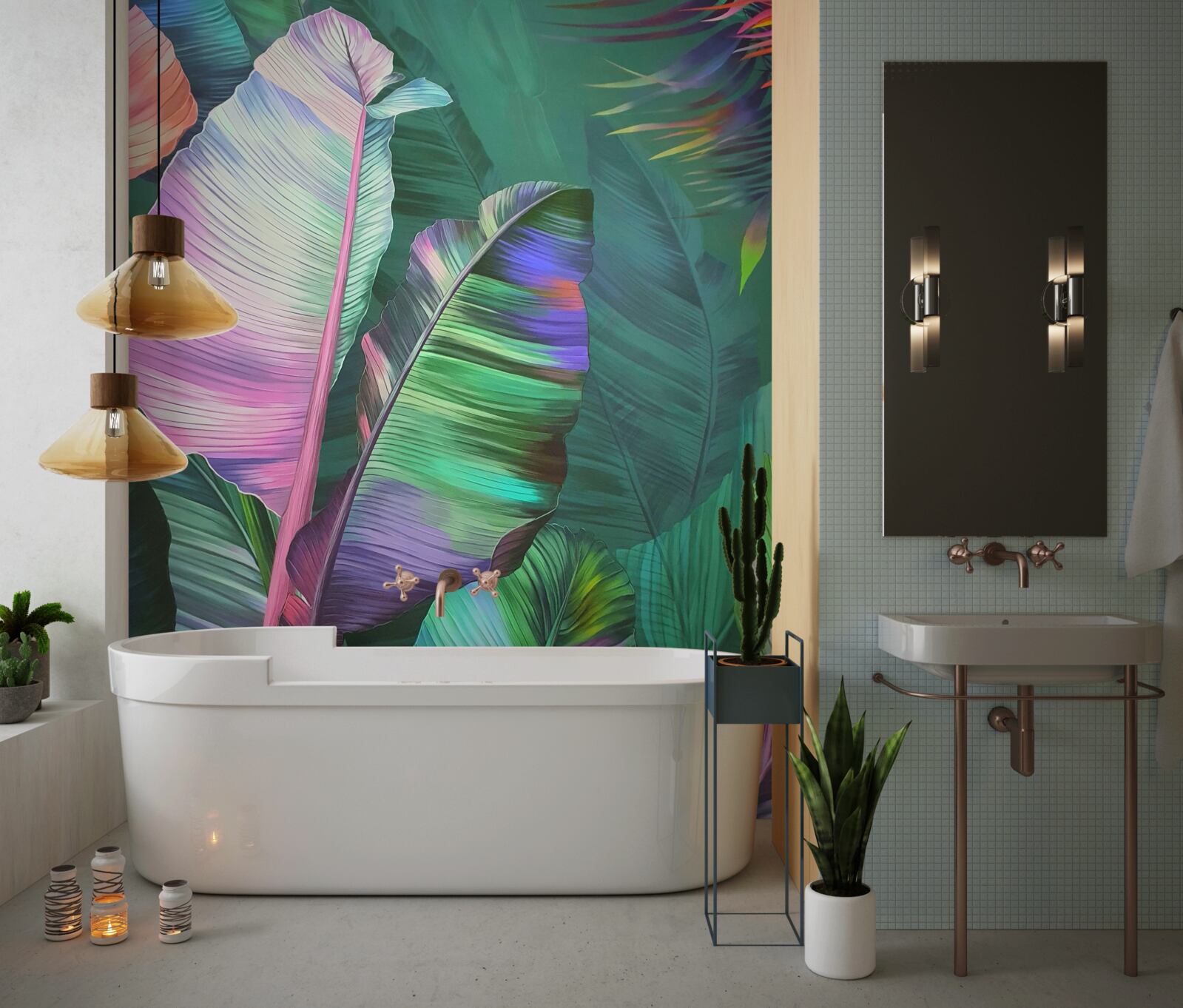 Fototapeta duże bogate liście