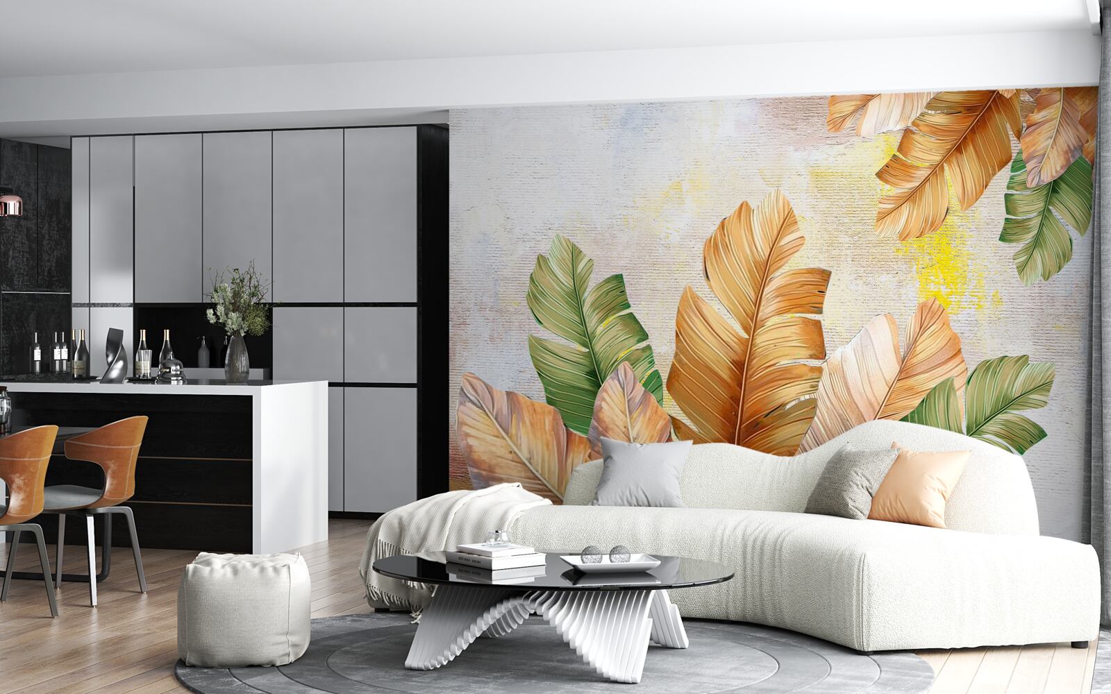 Fototapeta jesienią liście wyglądają jak pióra