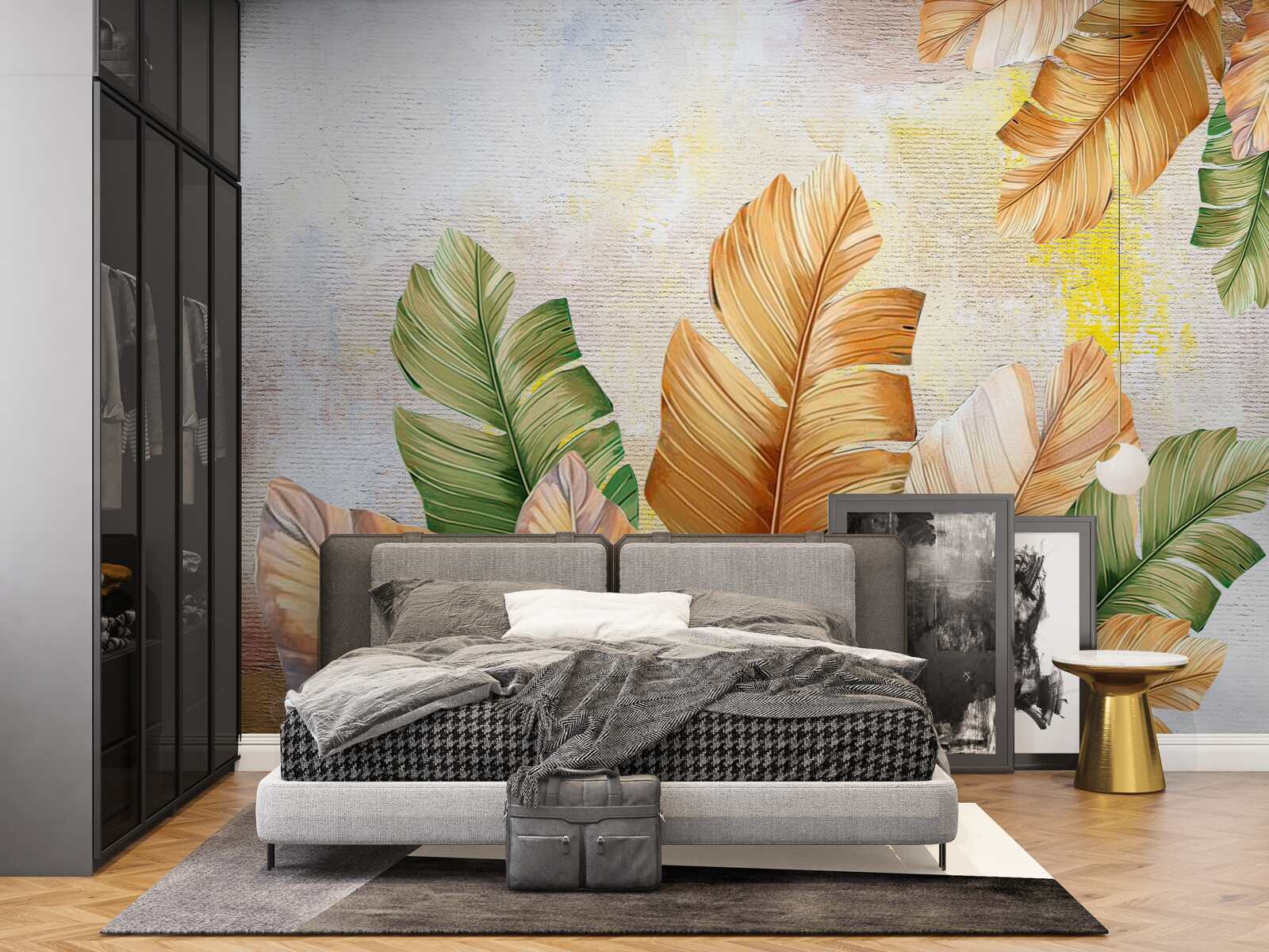 Fototapeta jesienią liście wyglądają jak pióra