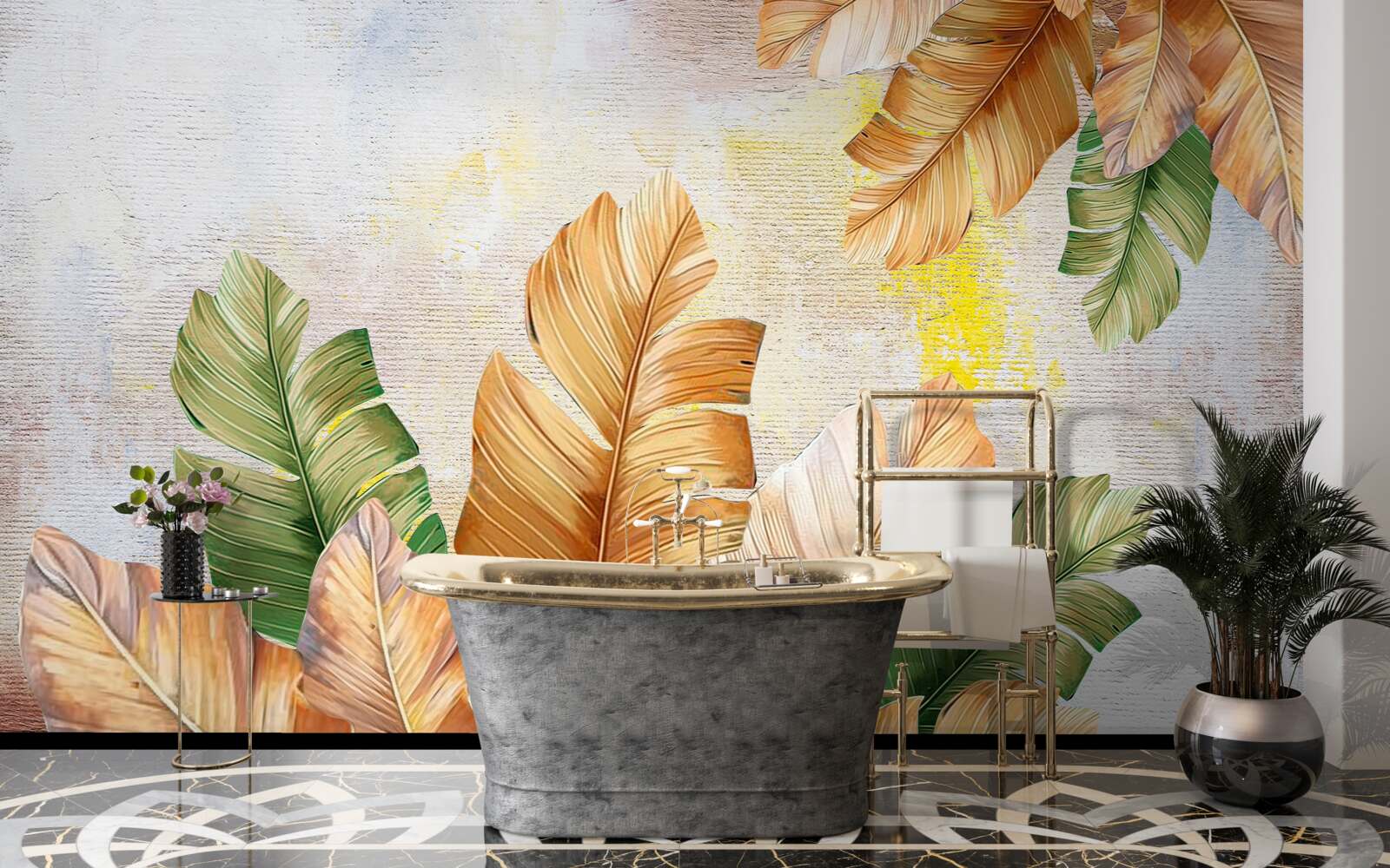 Fototapeta jesienią liście wyglądają jak pióra