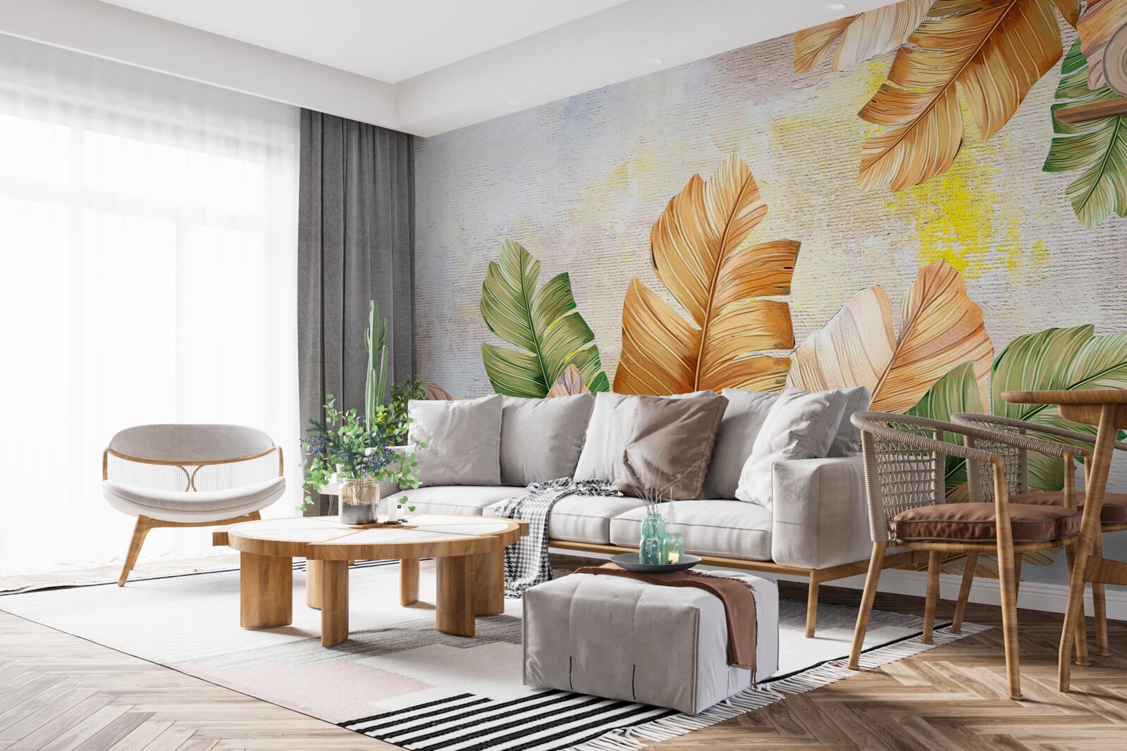 Fototapeta jesienią liście wyglądają jak pióra