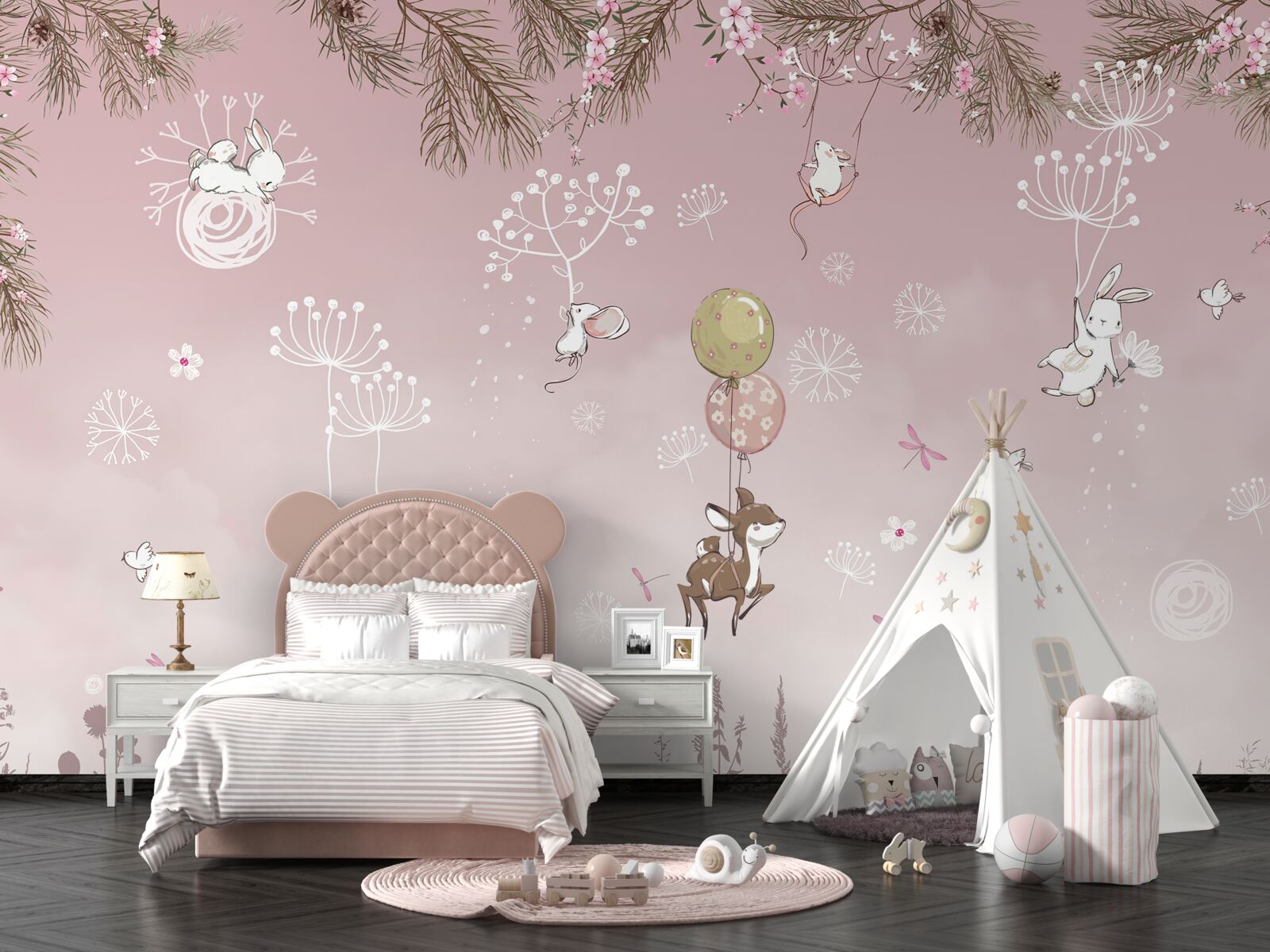 Fototapeta dwa niedźwiedzie wśród trawy