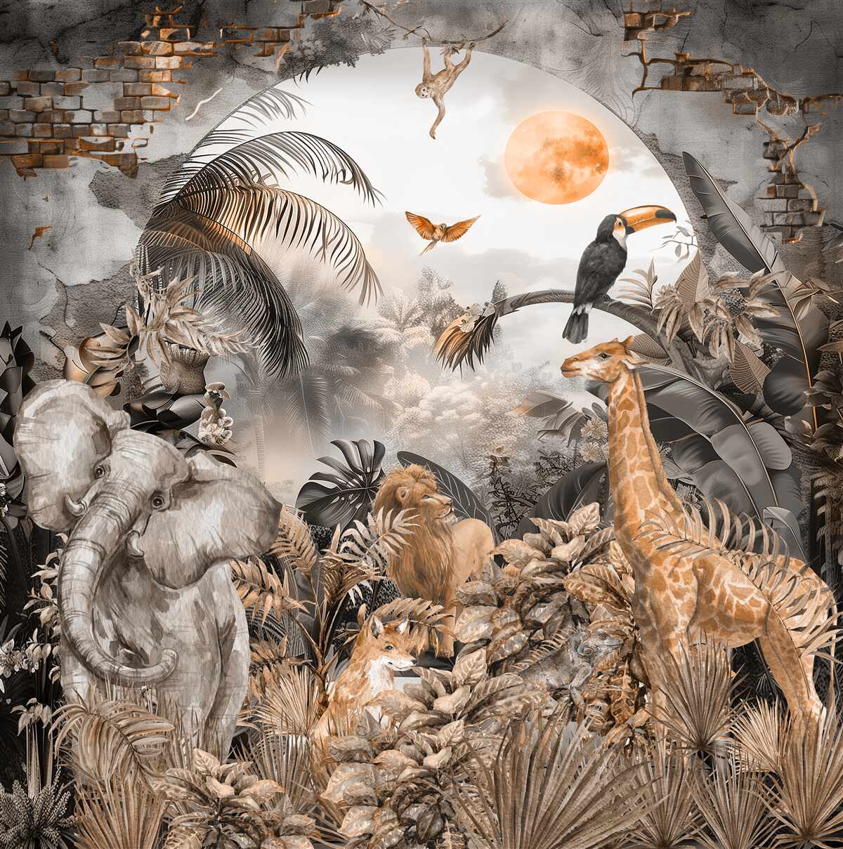 Fototapeta mieszkańcy tropików