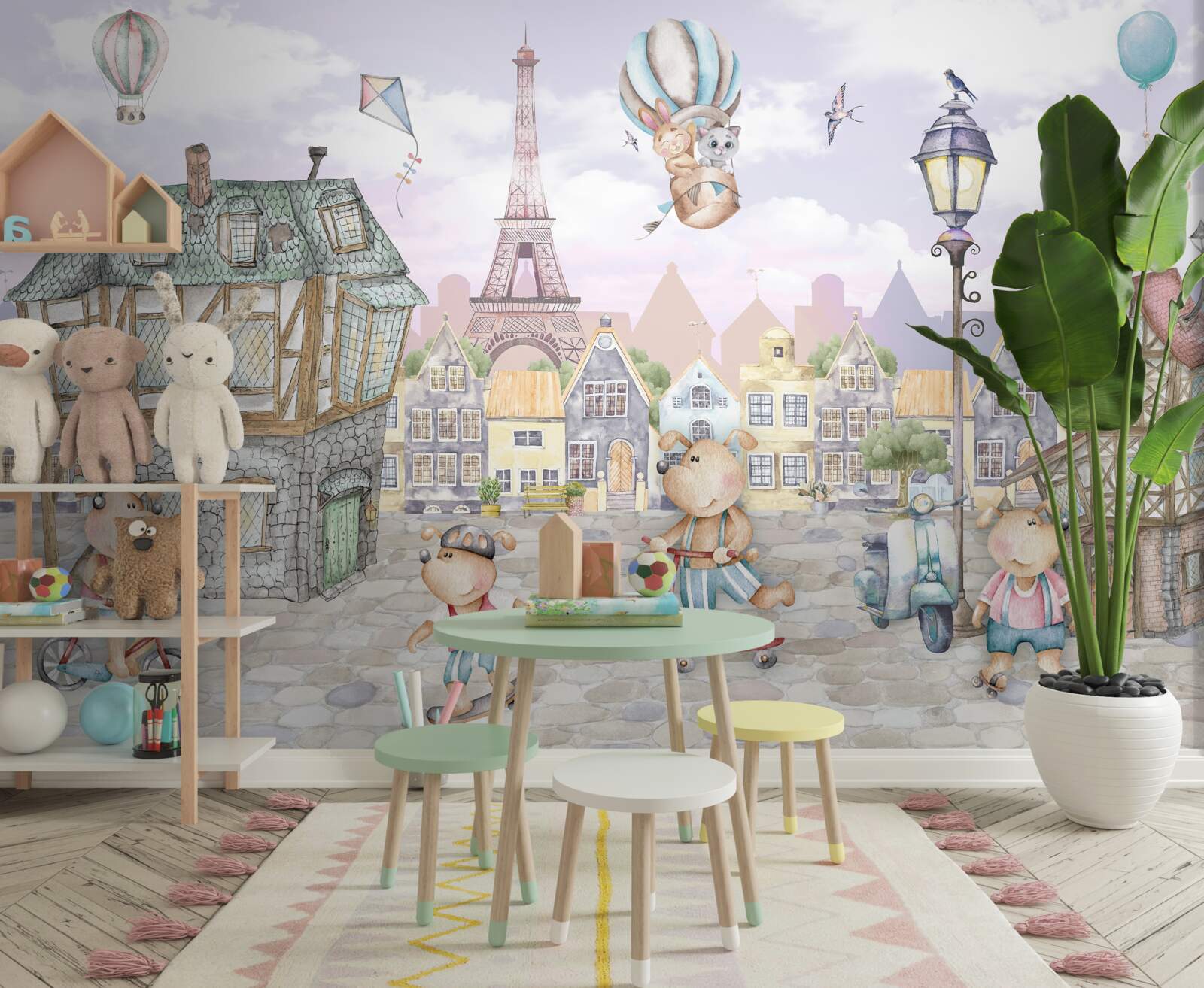 Fototapeta miasto zwierząt