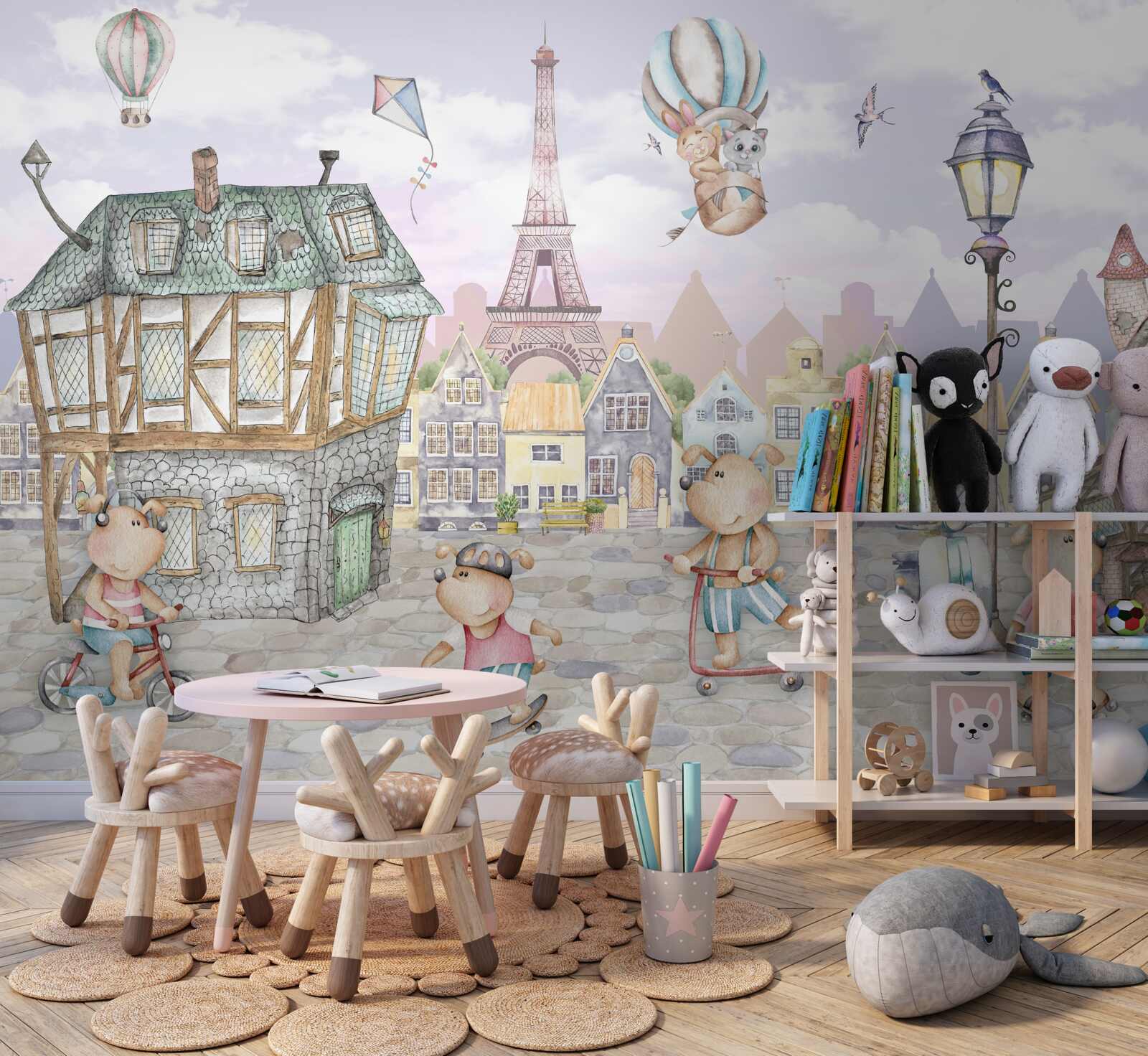 Fototapeta miasto zwierząt