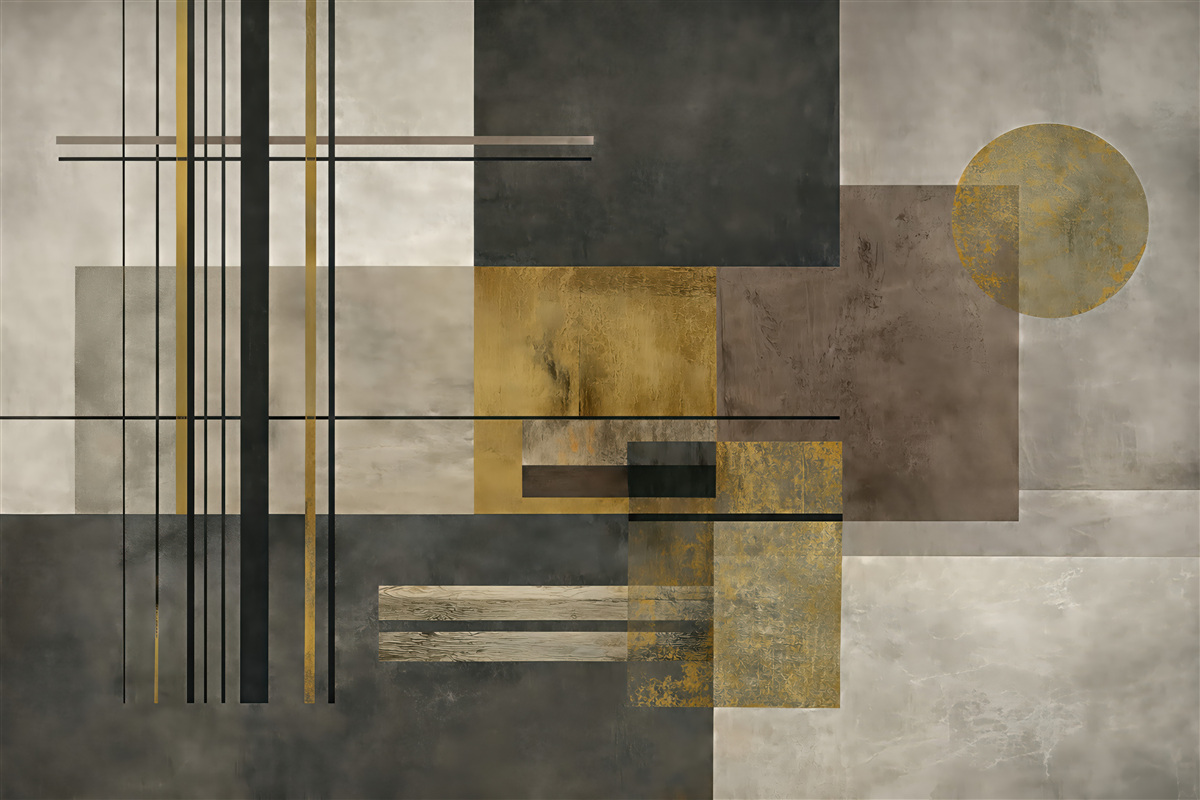 Fototapeta złota harmonia geometrii
