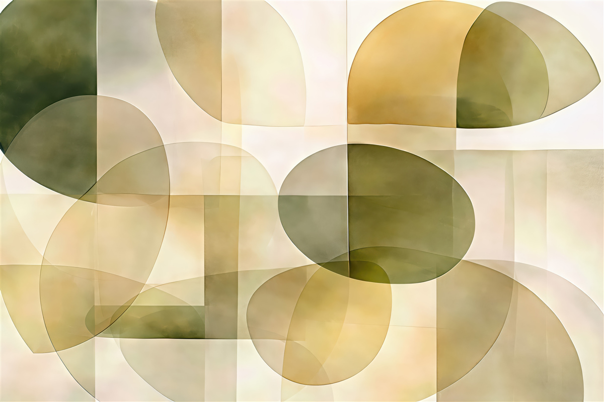 Fototapeta oliwkowa harmonia abstrakcji