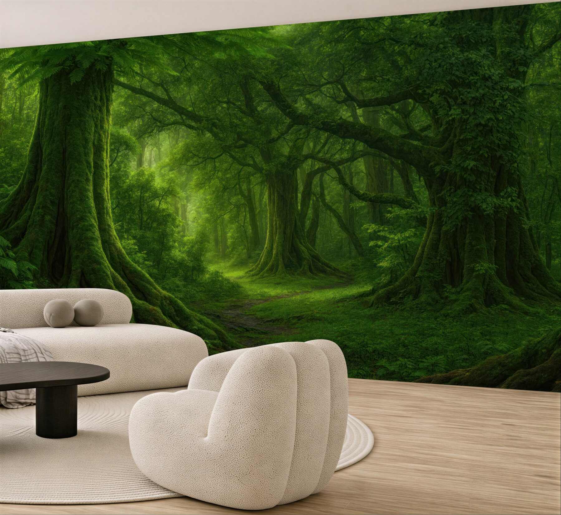 Fototapeta magiczny zielony las