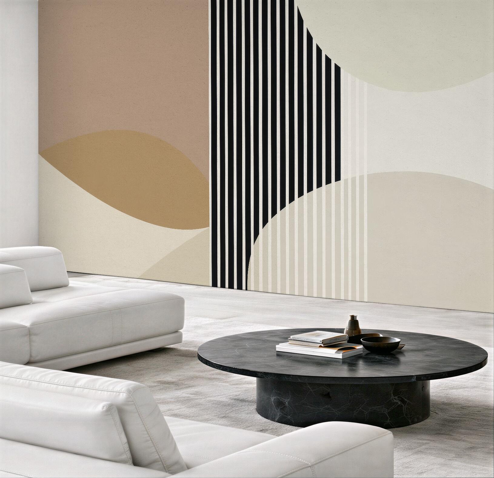 Fototapeta geometryczne łuki w stylu modernistycznym