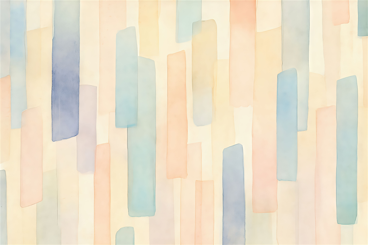 Fototapeta pastelowa abstrakcja pionowych akwarelowych form